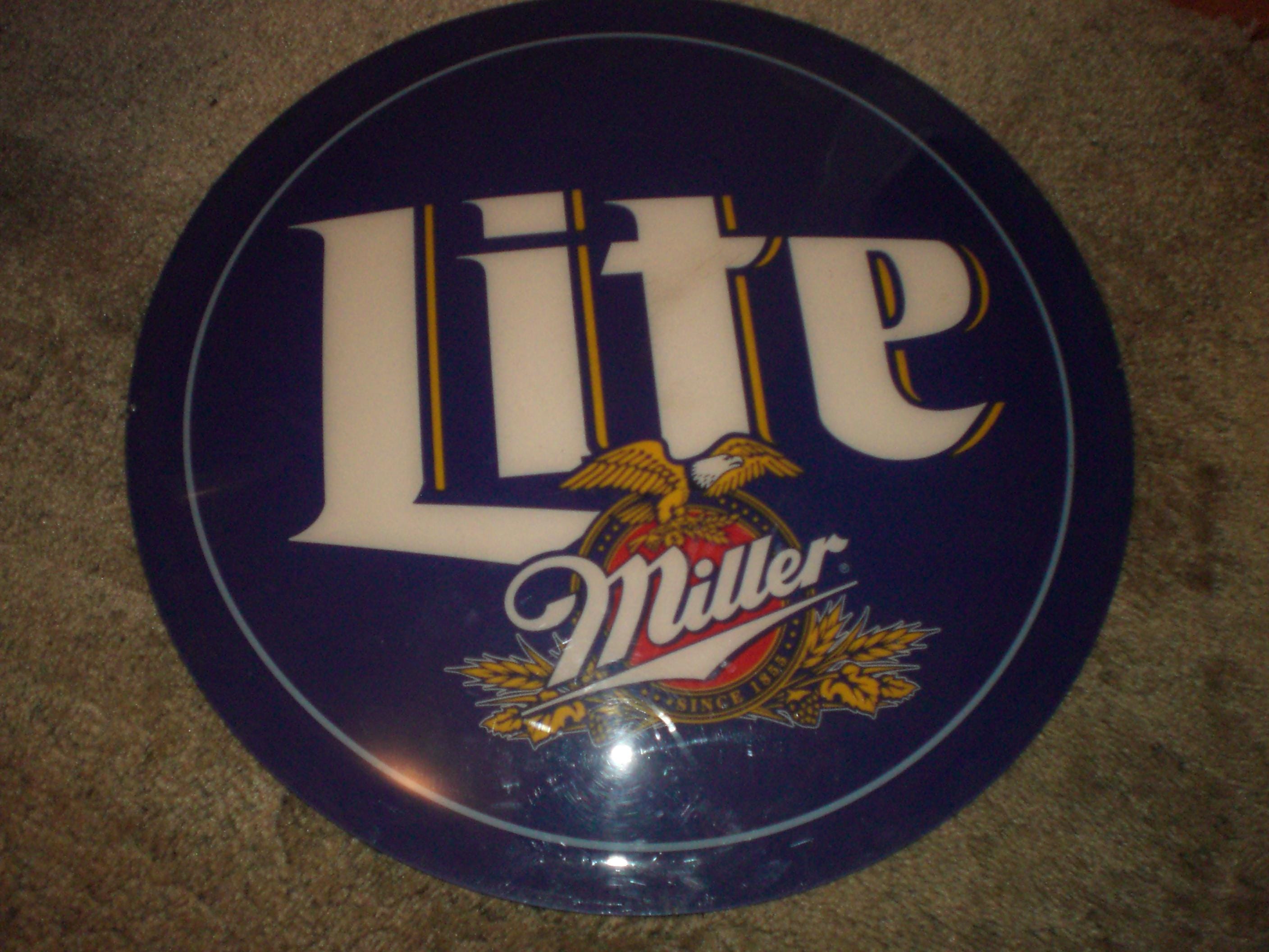 Vintage Miller Lite Signs - Etsy