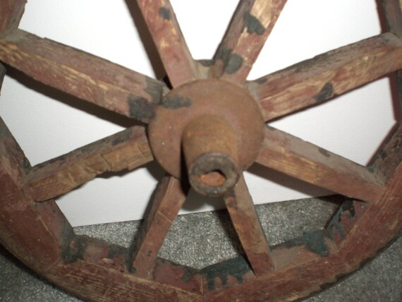 Antique Vintage Wooden Wagon Wheel Etsy