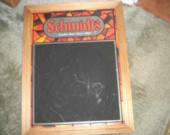Vintage Schmidts Beer Chalkboard/ Blackboard