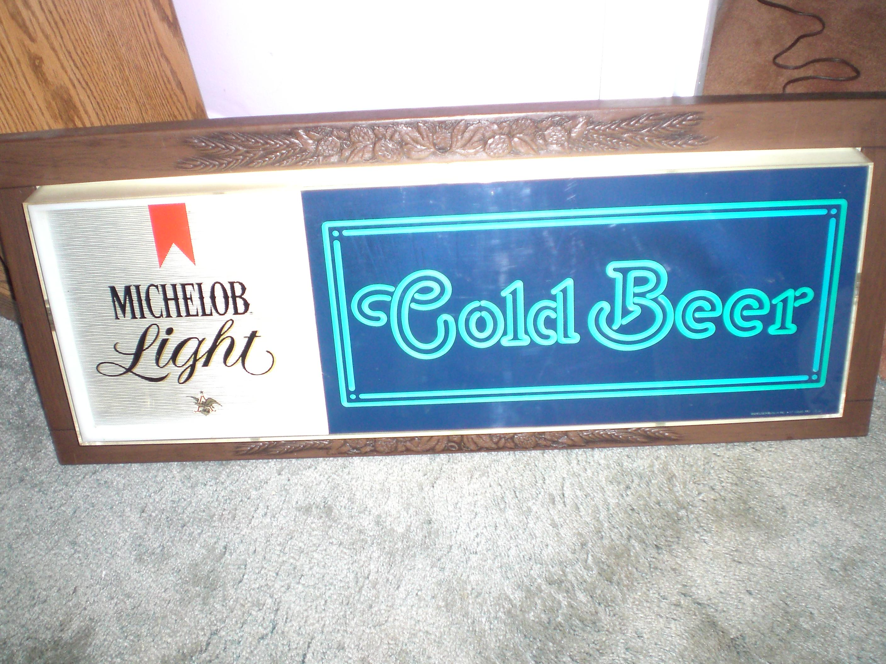 Michelob Lighted Beer Sign - Etsy