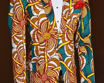 Dashiki Suit, Blaze, Mens Wear African print