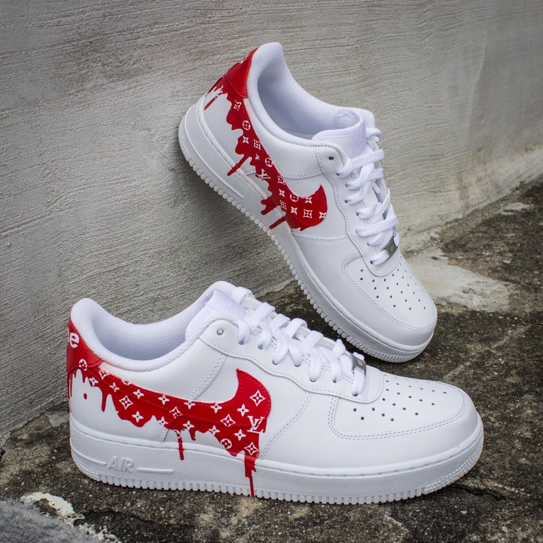 NOUVELLES Nike Air Force 1 LV suprême goutte à goutte Sneakers | Etsy