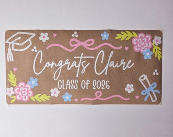 Custom Banner, Printed Butcher Paper Banner, Personalized Party Decor, Event Banner, Printed Banner, Personalized Banner, Graduation