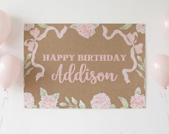 Custom Banner, Printed Butcher Paper Banner, Personalized Party Decor, Event Banner, Printed Banner, Personalized Banner, Graduation