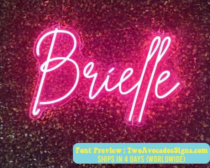 Nursery Name Neon Sign, Custom Neon, Teen Neon Name Sign, Kids Neon ...