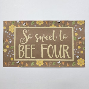 Custom Banner, Printed Butcher Paper Banner, Personalized Party Decor, Event Banner, Printed Banner, Personalized Banner, Honey Bee Theme