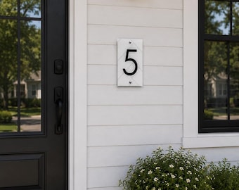 Custom Address Sign | House Number Address Sign | Vertical House Numbers | New Home Decor | Outdoor Plaque | Modern Farmhouse | Housewarming