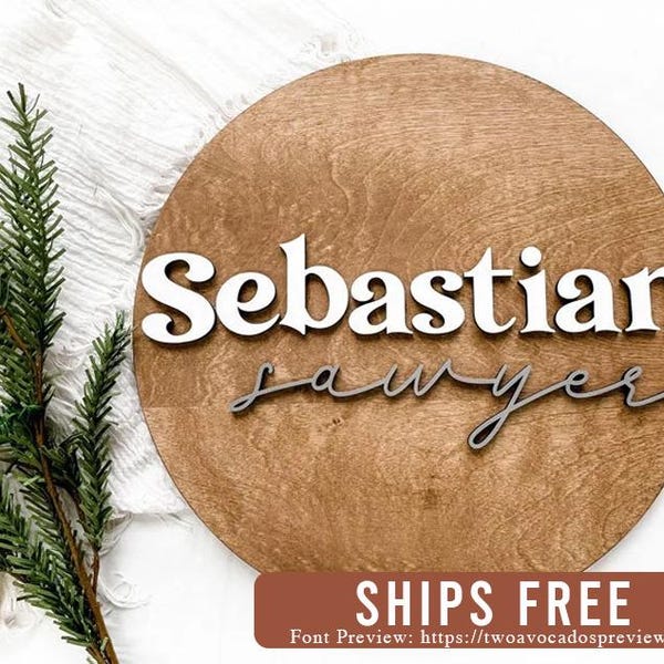 Letrero con nombre para guardería, letrero redondo con nombre, letrero sobre cuna, letrero con nombre en 3D, letrero con nombre de bebé, letrero con nombre de niño, letrero con nombre de niña, letrero con nombre personalizado