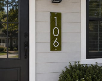 Custom Address Sign | House Number Address Sign | Vertical House Numbers | New Home Decor | Outdoor Plaque | Modern Farmhouse | Housewarming