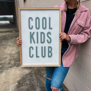 Framed nursery name sign, forest baby name sign, custom kids sign, nursery room decor, nursery wall art, baby boy kids room decor
