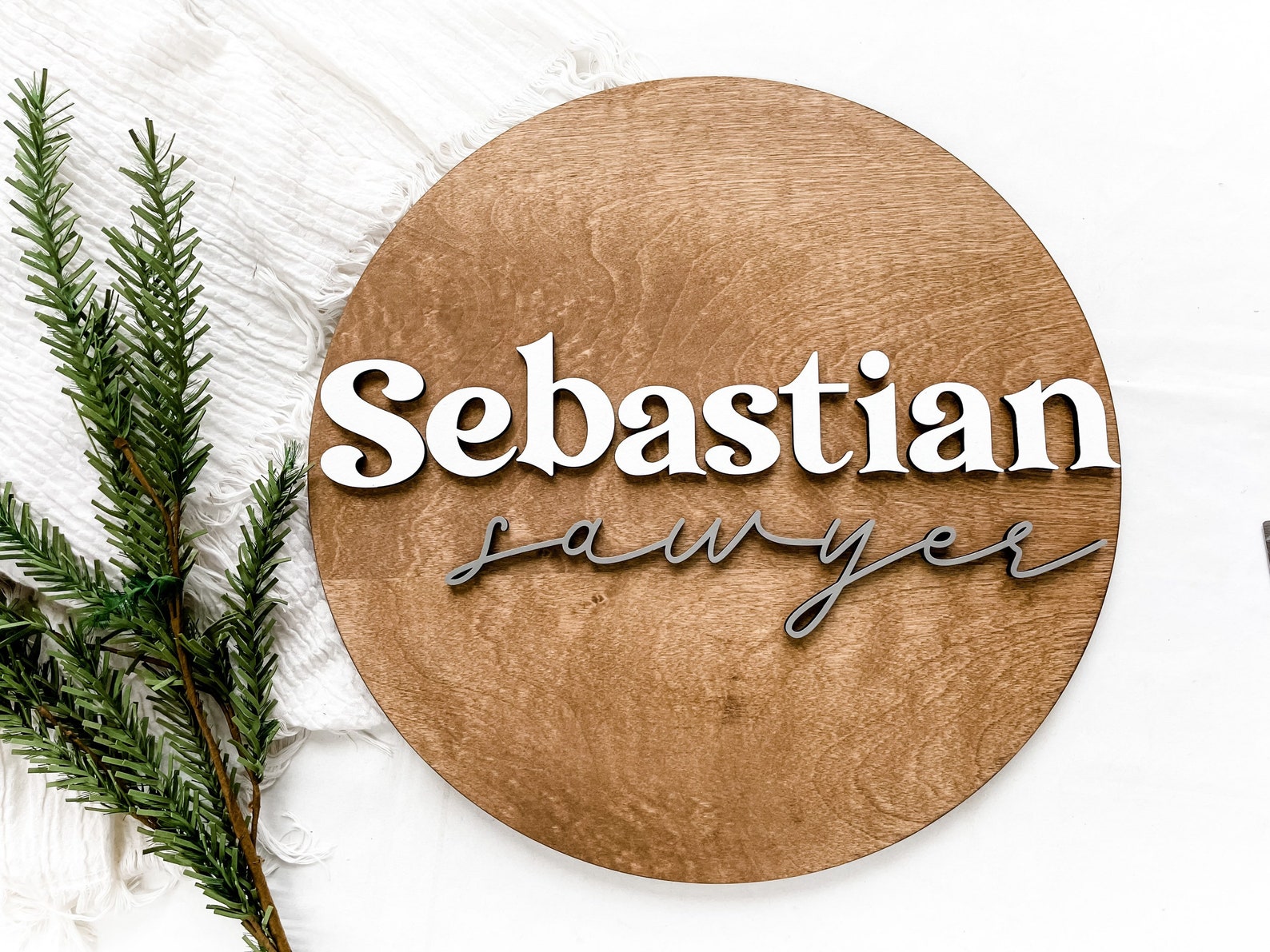 Panneau de nom de crèche audessus du panneau de berceau Etsy France