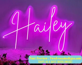 Nursery Name Neon Sign, Custom Neon, Teen Neon Name Sign, Kids Neon Name Sign, Personalized Neon Sign, Bedroom Neon Sign, Nursery Neon Sign
