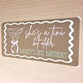 Custom Banner, Printed Butcher Paper Banner, Personalized Party Decor, Event Banner, Printed Banner, Personalized Banner, Tini Bit Older