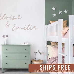 Custom wood name sign, Name cut out, Baby name sign, Above the crib sign, stacked kids name sign, Large nursery name sign, girl name sign