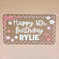 Custom Banner, Printed Butcher Paper Banner, Personalized Party Decor, Event Banner, Printed Banner, Personalized Banner, 16th Birthday Bows