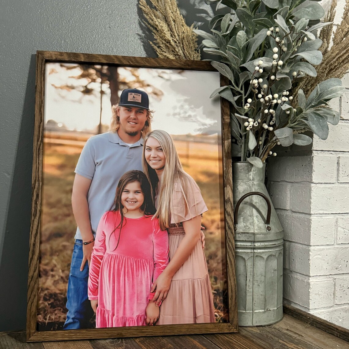 Custom Framed Portrait, Framed Family Photo, Custom Wall Art, Home ...