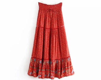 boho summer skirts