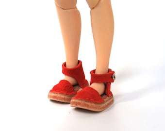 Per ordinare: scarpe in pelle per bambole Blythe/Pullip/Licca, diversi colori tra cui scegliere, accessori per bambole, stivali per bambole, sandali Blythe