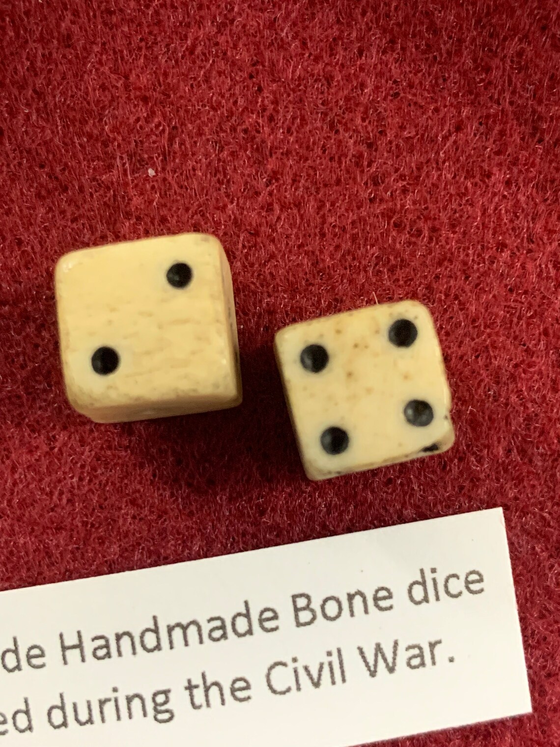 Authentic Civil War Era Hand Carved Dice Etsy