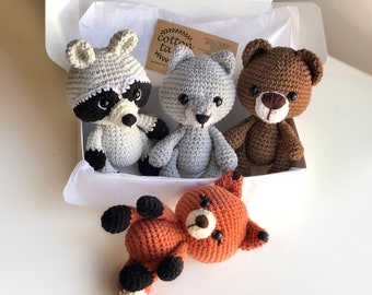 large woodland stuffed animals