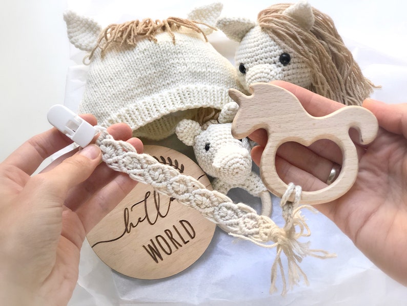 Stuffed HORSE Toy Baby Gift Set Rocking Horse Baby Toy Etsy