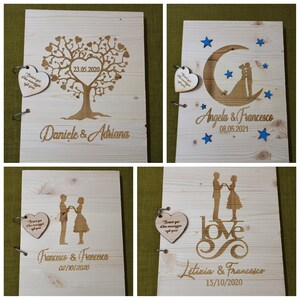 Minimal Guestbook,Wedding Guest Book,Custom Guestbook,Wooden Guestbook,Modern Guestbook,libro degli ospiti,wedding,matrimonio,sposi,nozze