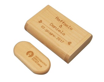 Chiavetta USB 32 GB con confezione regalo, chiavetta USB ipereabile a