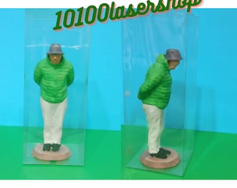 diorama - PENSIONATO che guarda cantiere, originale regalo pensione,umarell, pensionamento, cantiere stradale , lavoratore in pensione