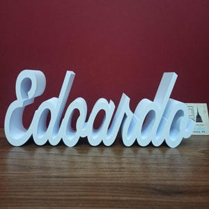NOME 25 cm o 40 cm,scritta stampa 3d cameretta,nome personalizzato,segnatavolo,festa,matrimonio,wedding place card,nomi bambino,bimba