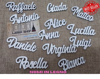 Wedding place card, personalized, wooden names, personalized wooden name, laser costum, place card, wedding place card, wedding table decor,