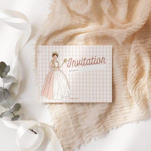 Carte Invitation Anniversaire - Princesse