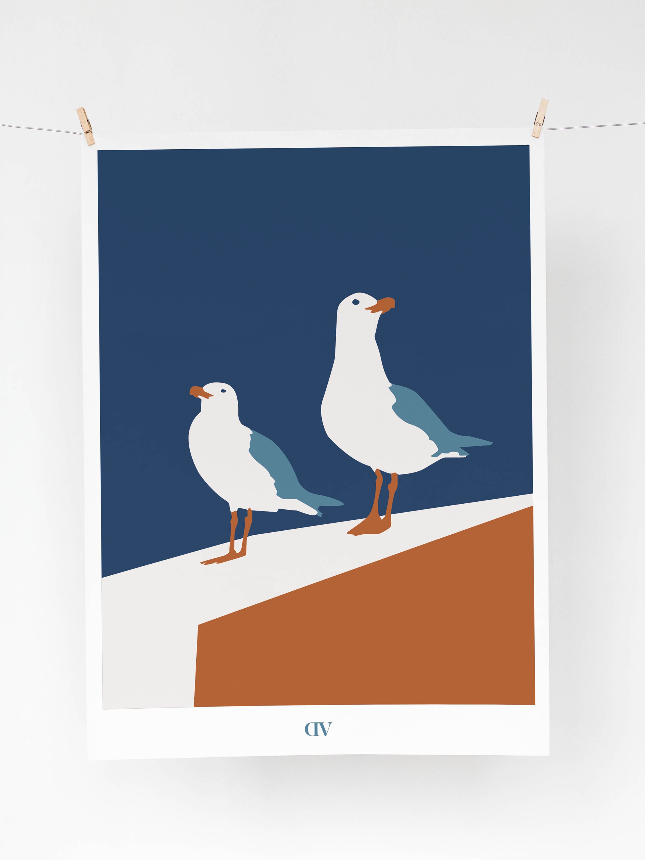 Affiche Les Mouettes Prennent La Pause