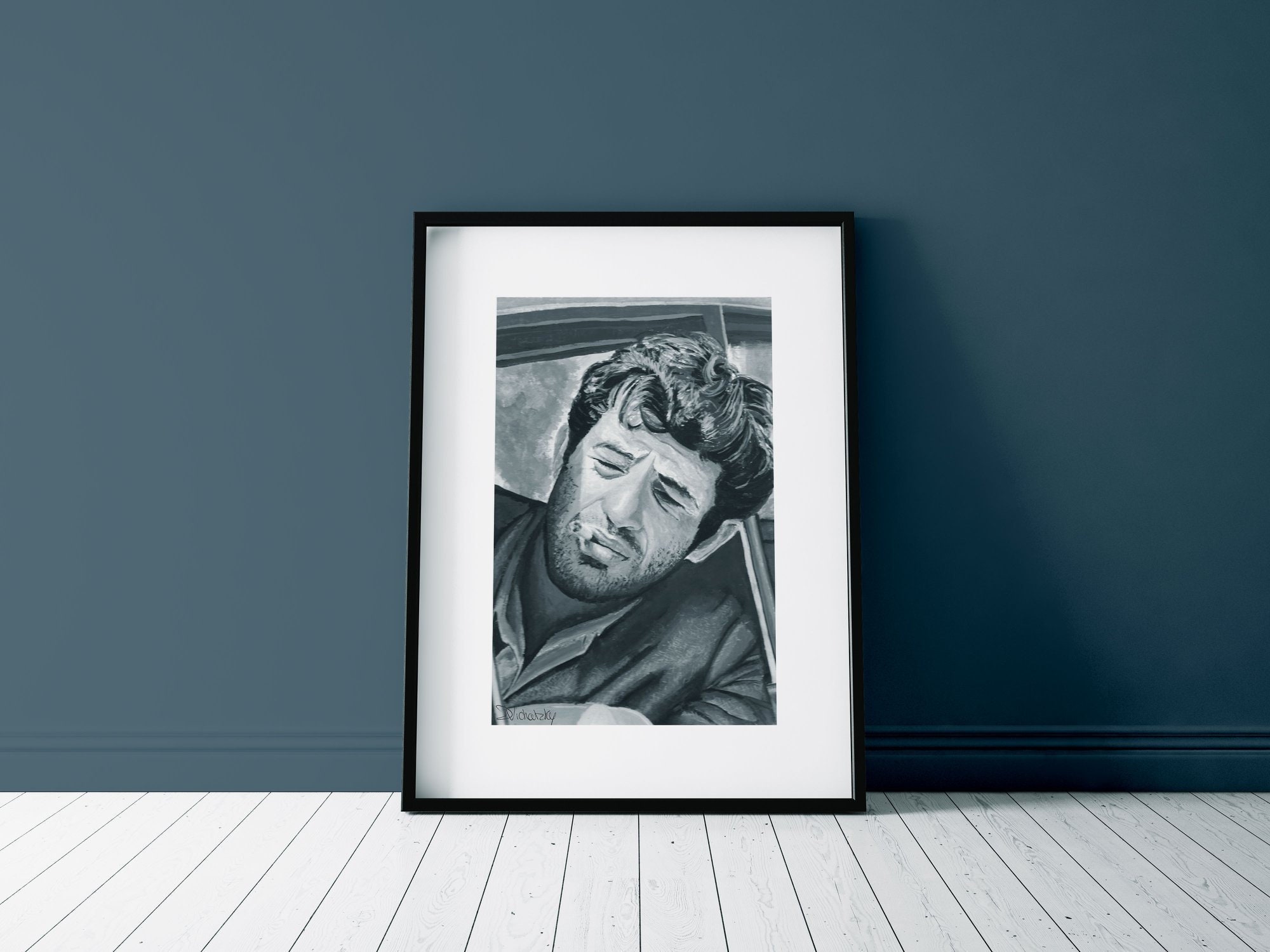 Affiche Belmondo - Pierrot Le Fou