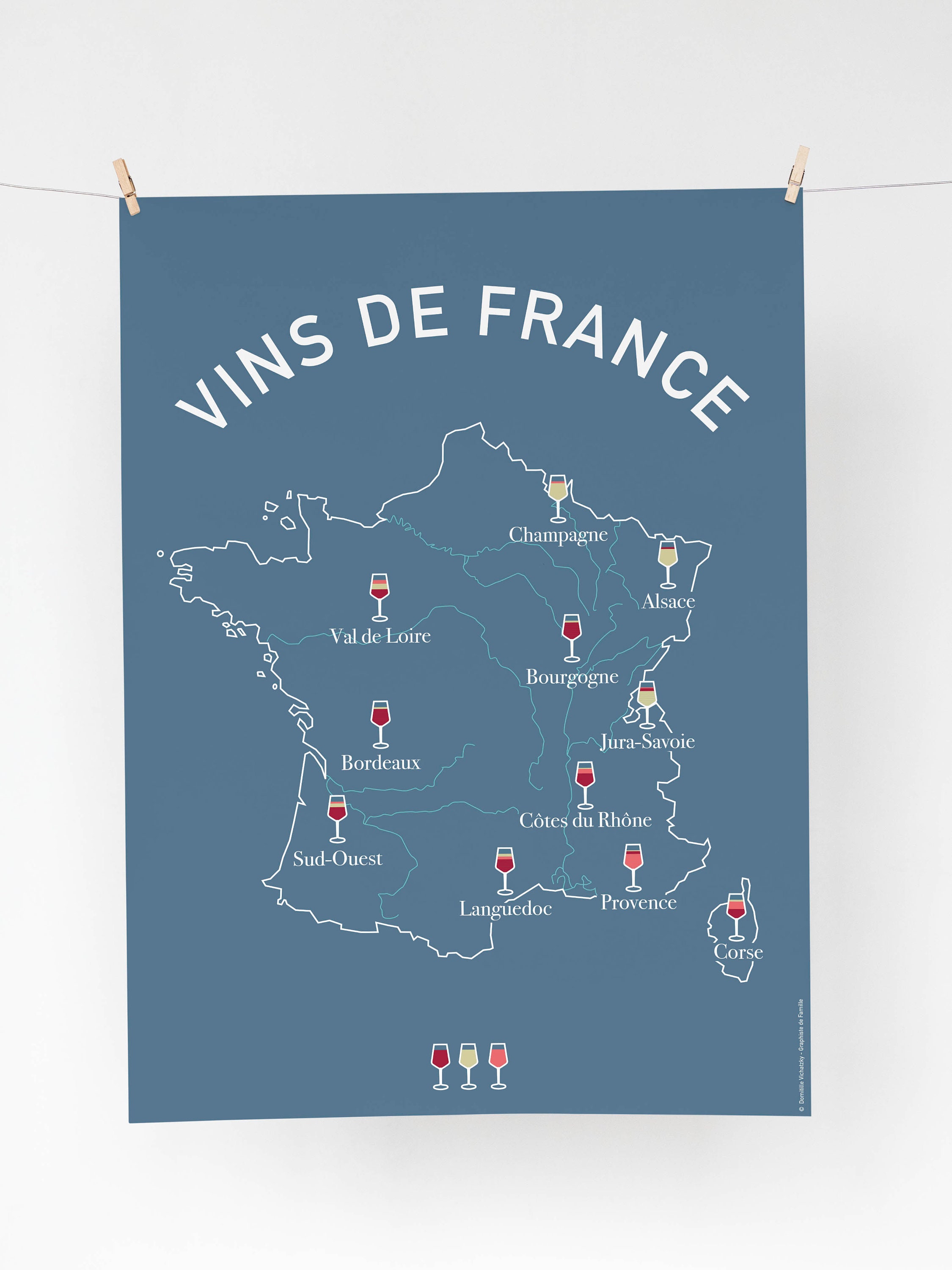 Affiche Vin de France