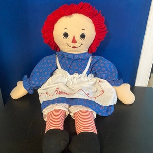 Applause Hasbro 2006 Classic Raggedy Ann Cloth Doll Plush 30&quot;