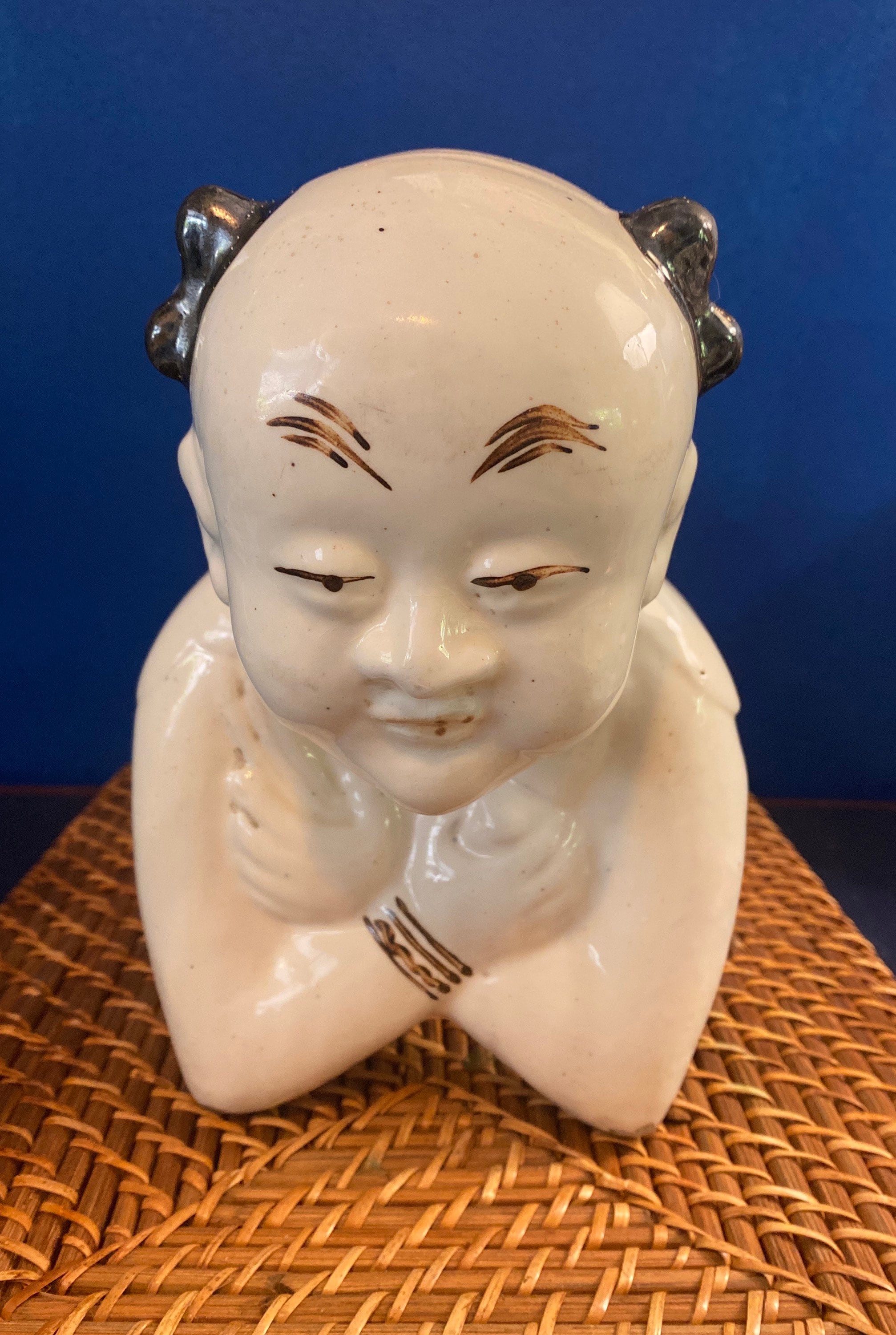 Antique Chinese Boy Porcelain Opium Pillow 14 Etsy Canada