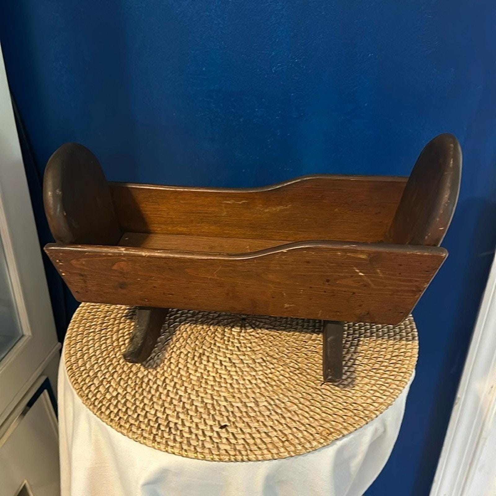 Antique Wooden Baby Bed