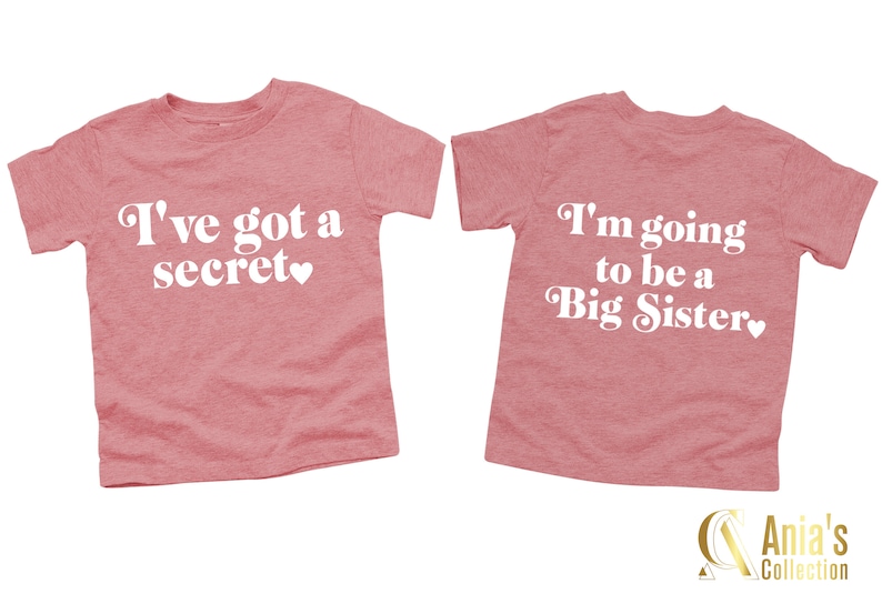 big sister shirt, big sister t-shirt, big sis, I've got a secret t-shirt, big sister tee shirt, big sister tshirt, baby announcement 