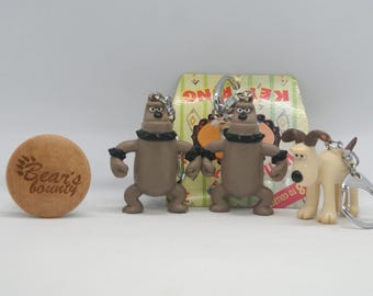 ウォレスとグルミットのキーホルダー、自分だけのオリジナルフィギュア