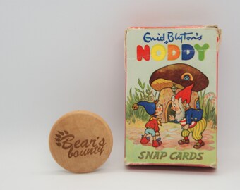 Vintage 1960s Noddy and Big Ears pair of cotton nursery children\u2019s curtains