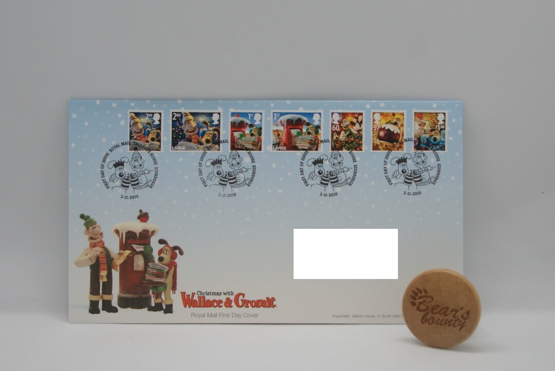 Wallace and Gromit Royal Mail Christmas Stamps First Day Etsy