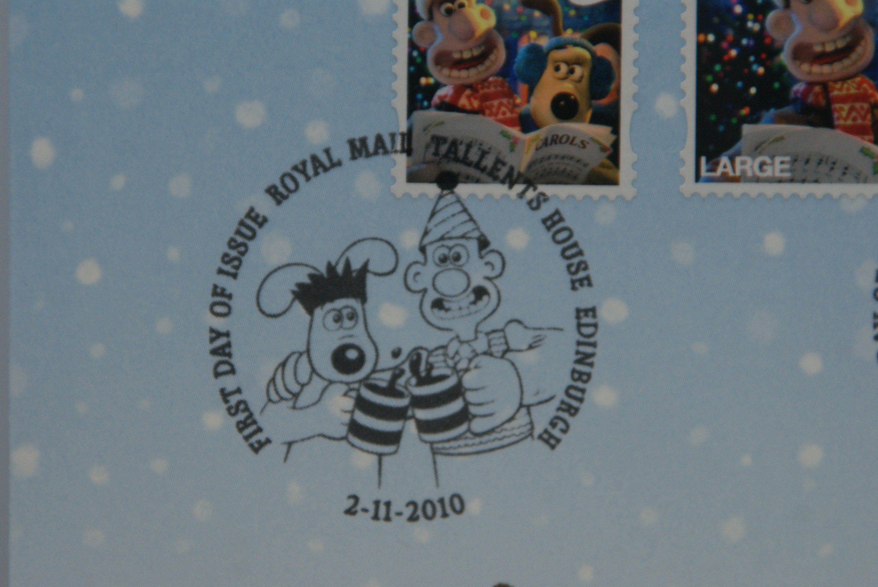 Wallace and Gromit Royal Mail Christmas Stamps First Day Etsy UK