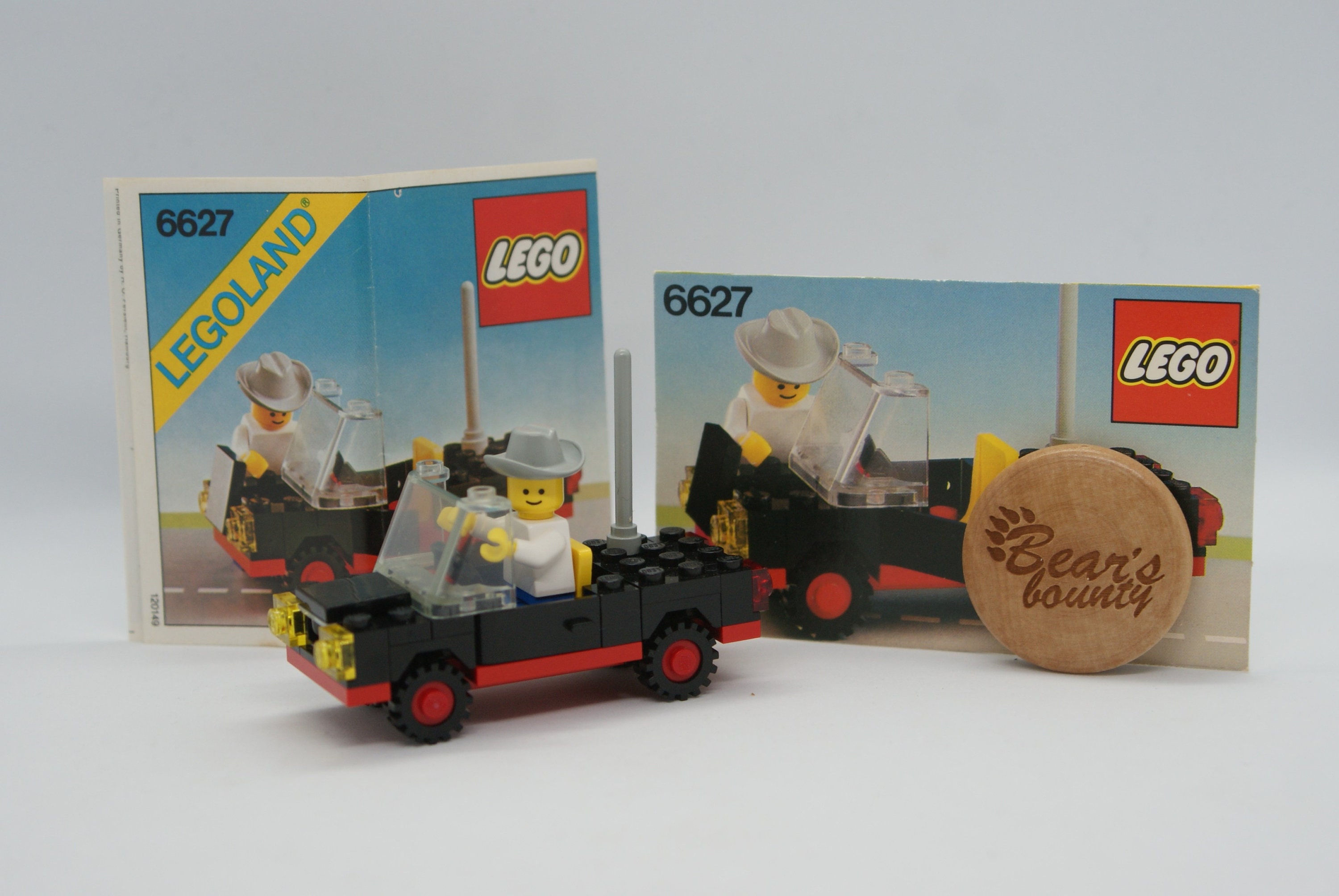 Vintage Lego Convertible Car With Cowboy, 1980 UK