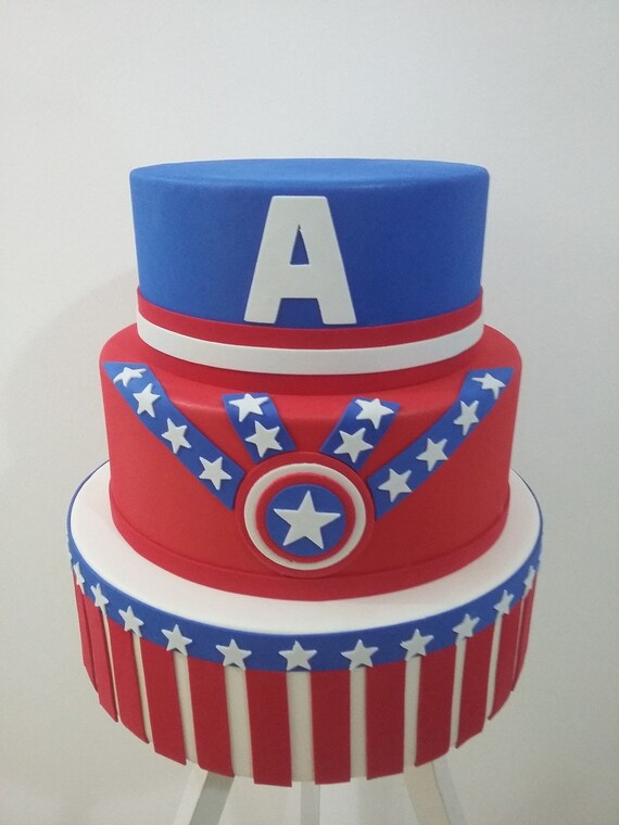 Cake Fake Captain America Etsy France