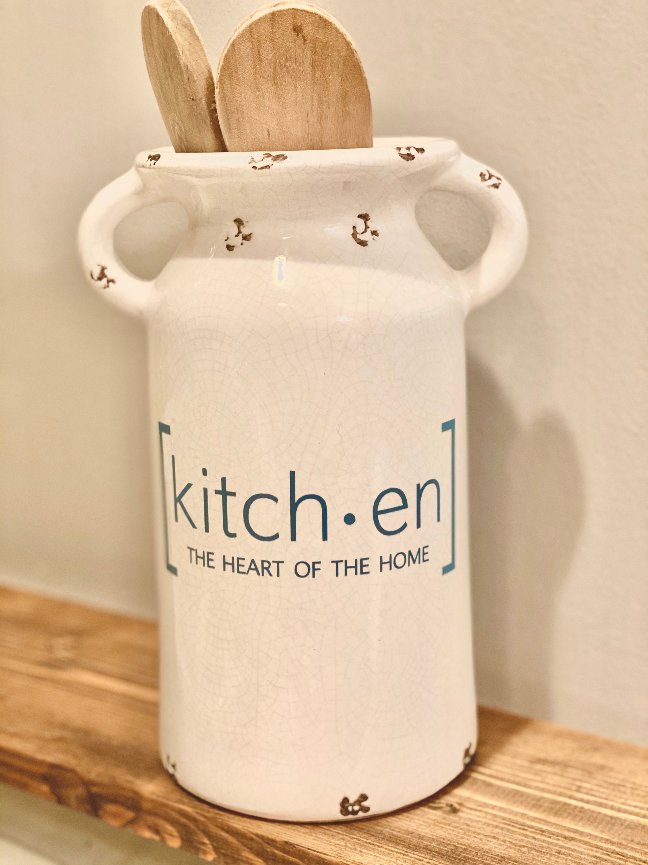 Personalized Farmhouse Jug with Vinyl design Milk Jug Home Etsy