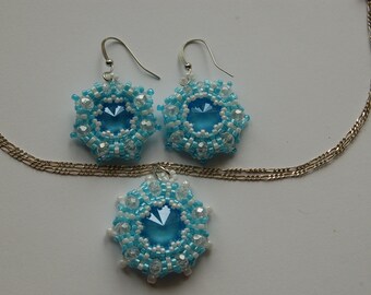 Earrings and pendant set