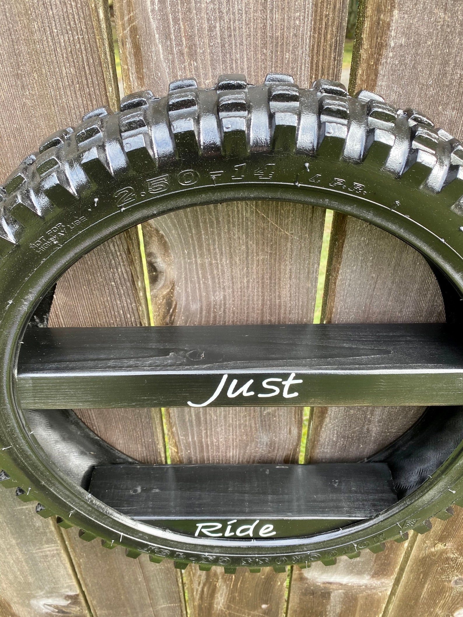 Dirt bike tire shelf boys room shelf garage shelf tire Etsy