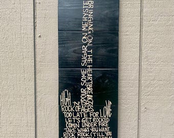 Def Leppard wall art, classic rock art for home and office