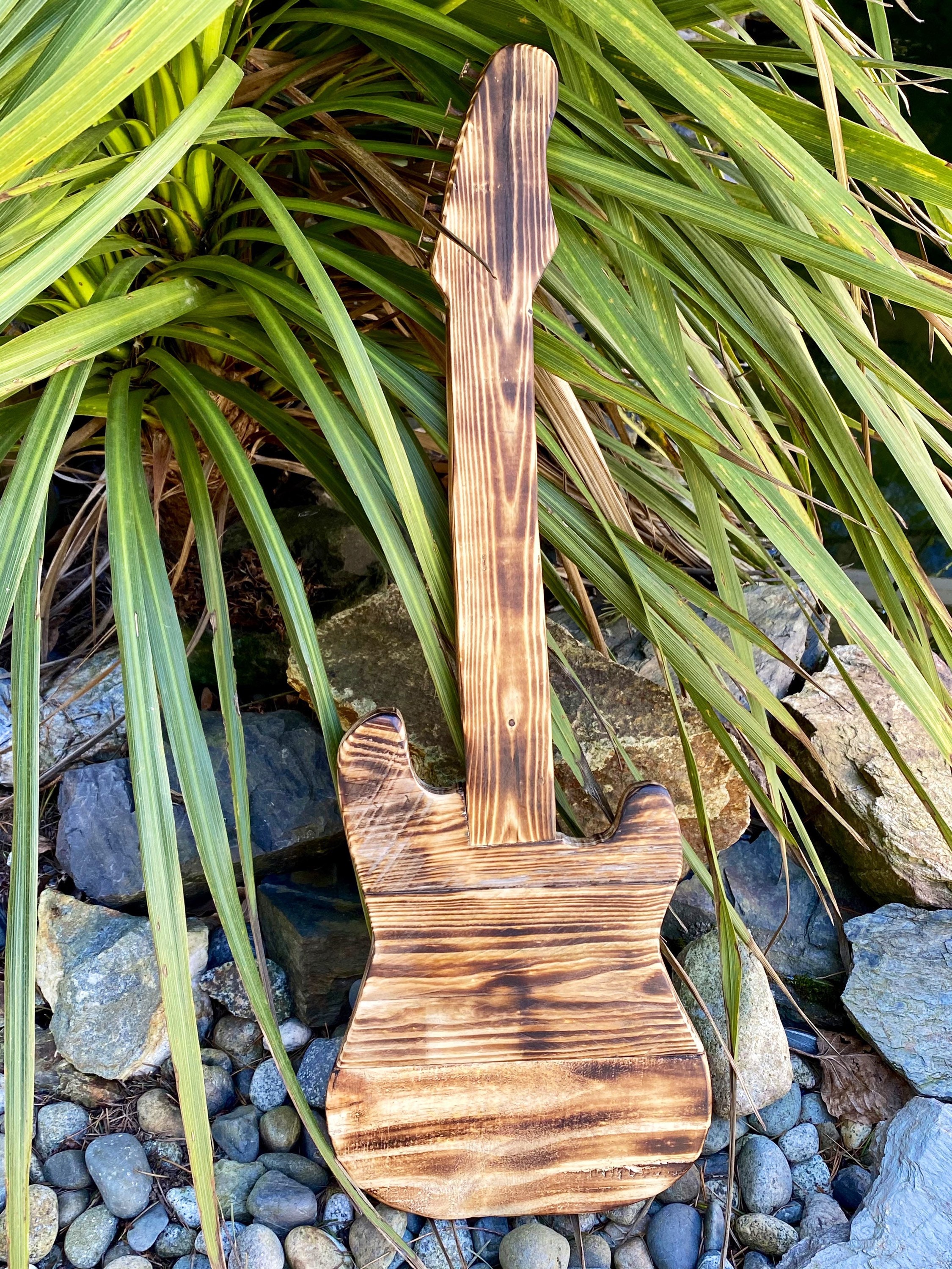 Electric guitar wall hanging reclaimed wood guitar guitar Etsy