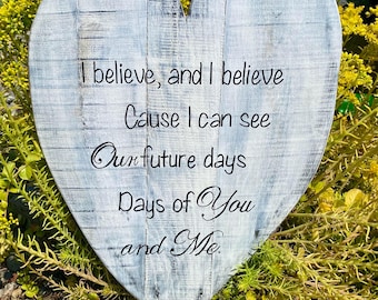 Future Days wall art, lyric art for home and office